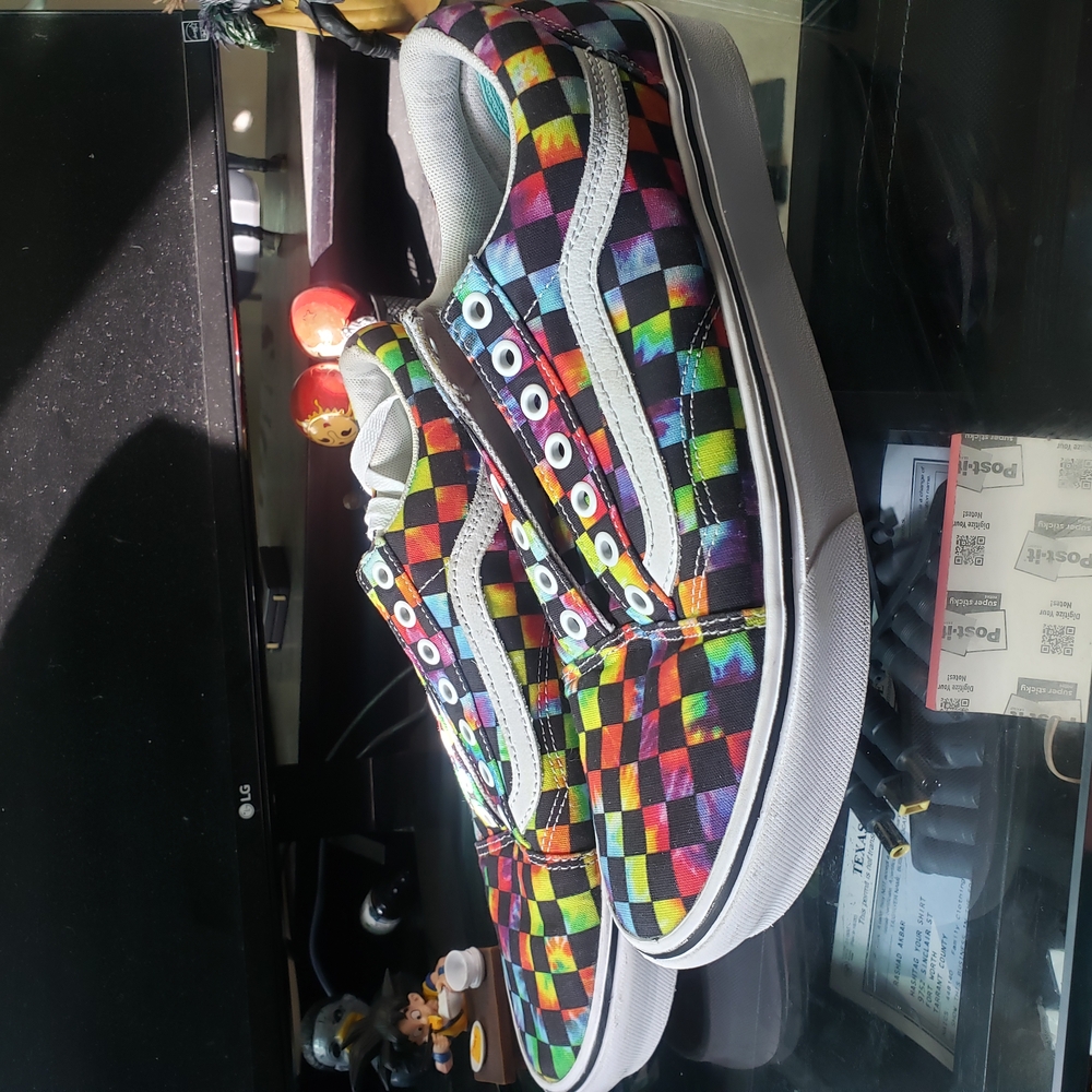 Colorful Checkered Sneakers